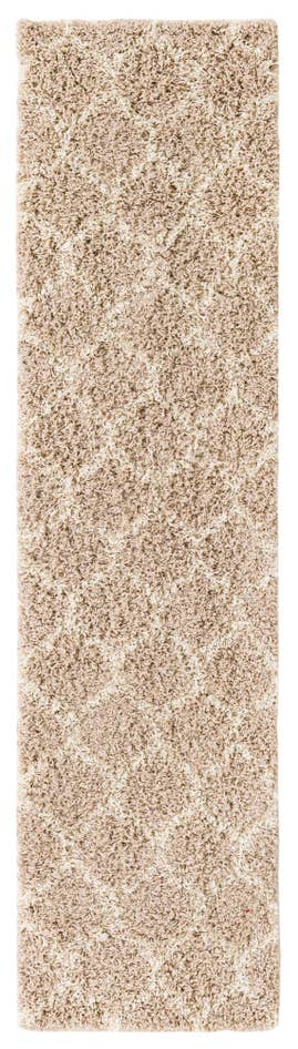 Detail image of 2' x 8' Trellis Shag Runner Rug