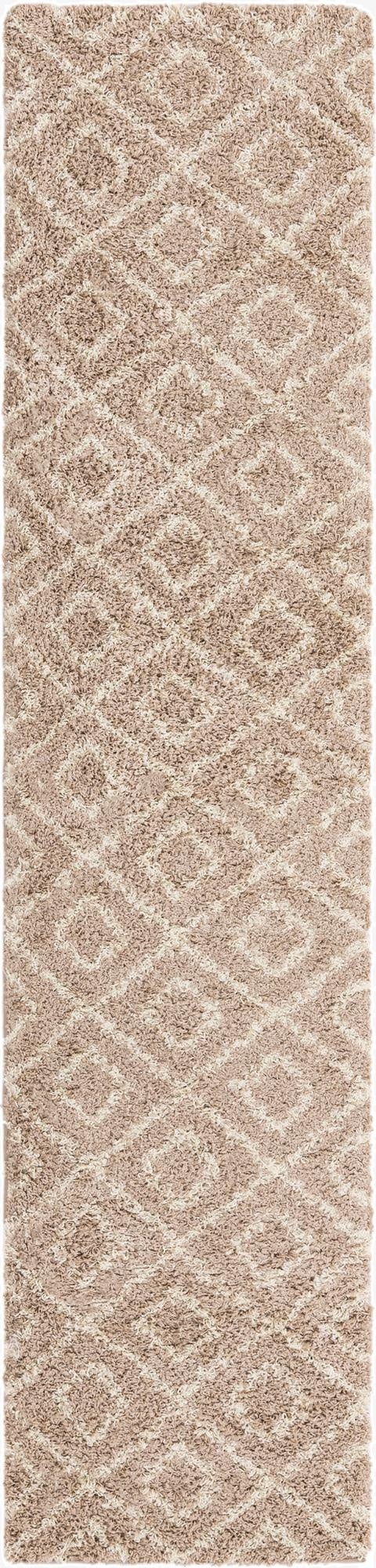 2' 7 x 12' Trellis Shag Runner Rug