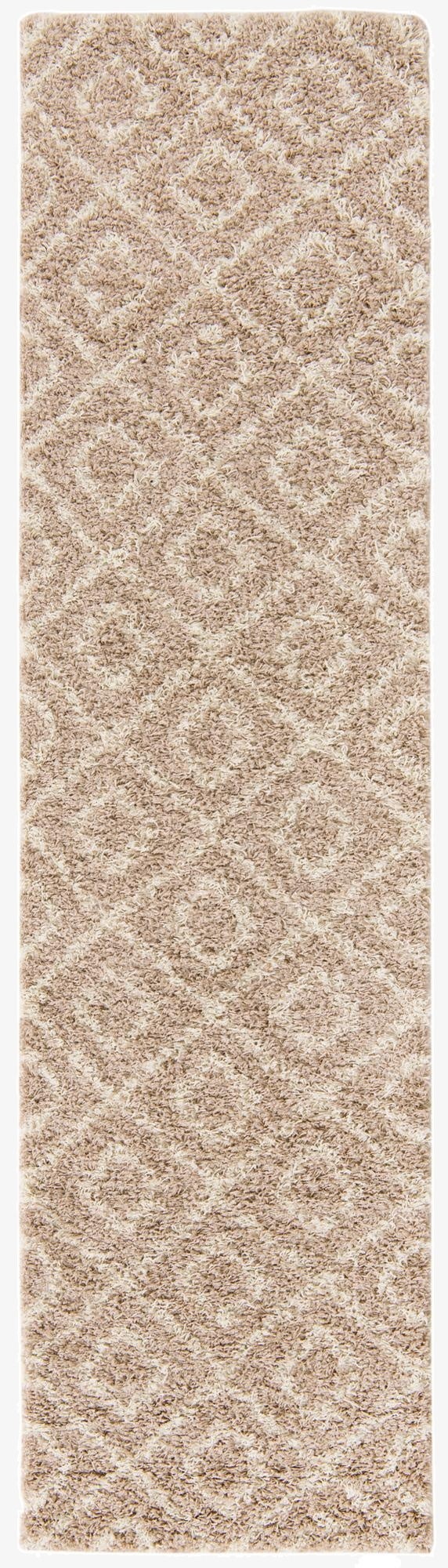 Primary image 2' 7 x 10' Trellis Shag Runner Rug