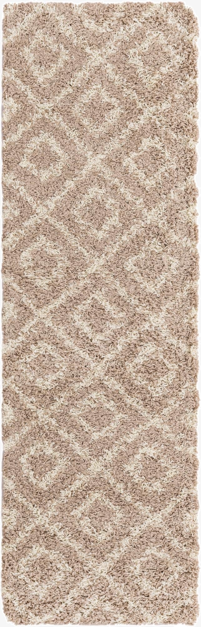 2' x 7' Trellis Shag Runner Rug