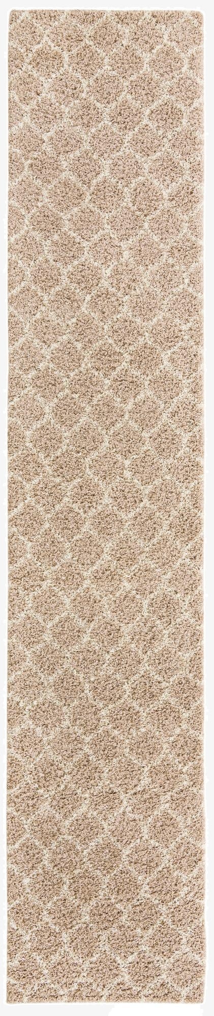3' 3 x 16' 5 Trellis Shag Runner Rug