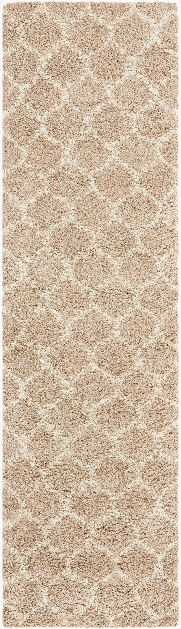 Primary image 2' 7 x 10' Trellis Shag Runner Rug