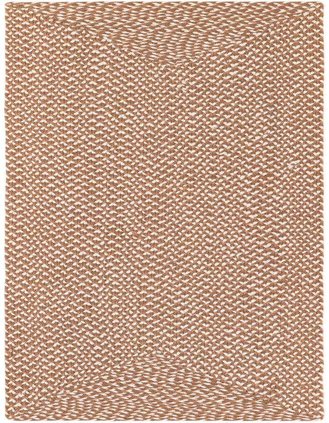 Detail image of 2' x 6' 1  Hand Tweed Braided Jute Runner Rug