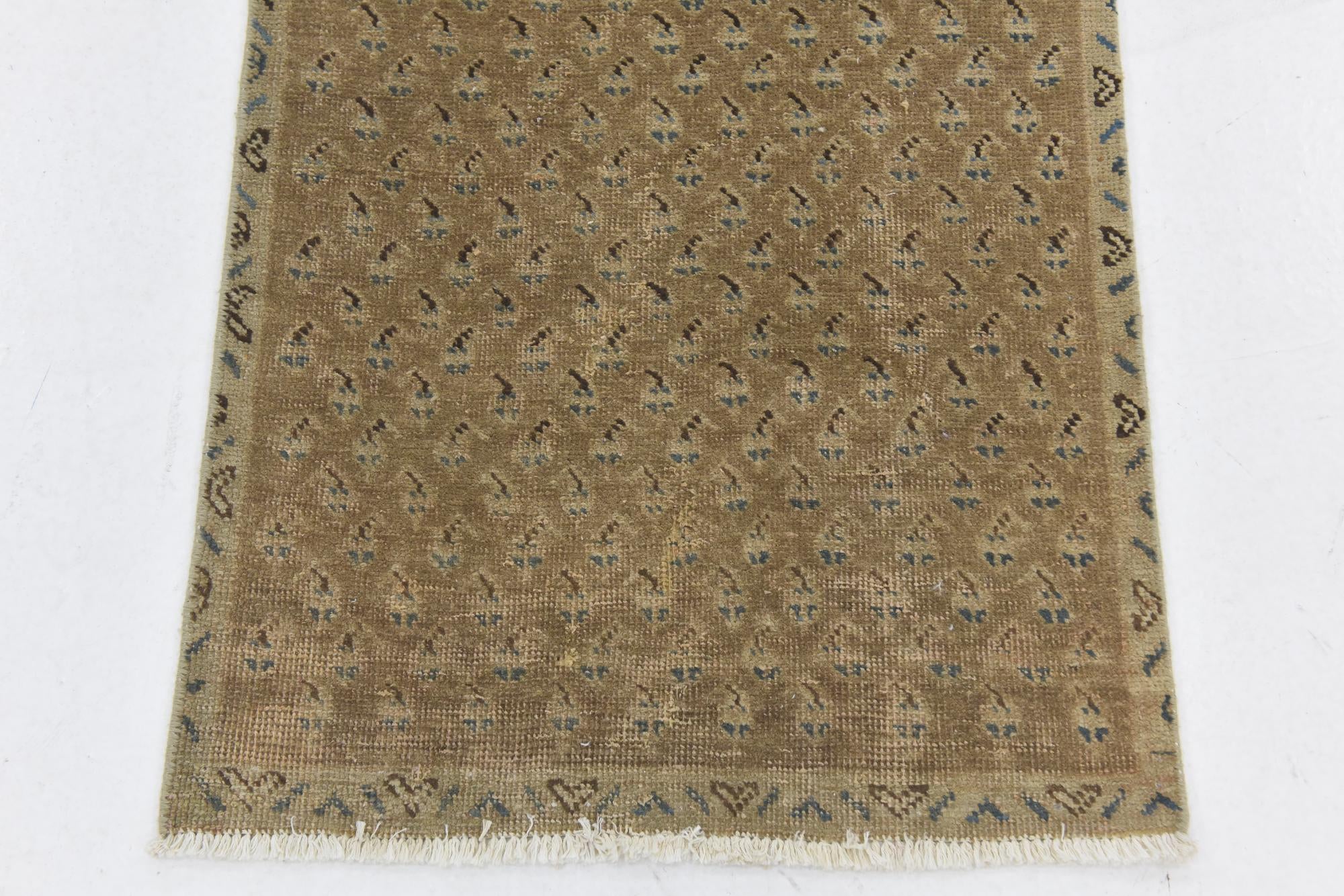 2' 3 x 9' Hand Knotted Ultra Vintage Persian Wool Runner Rug