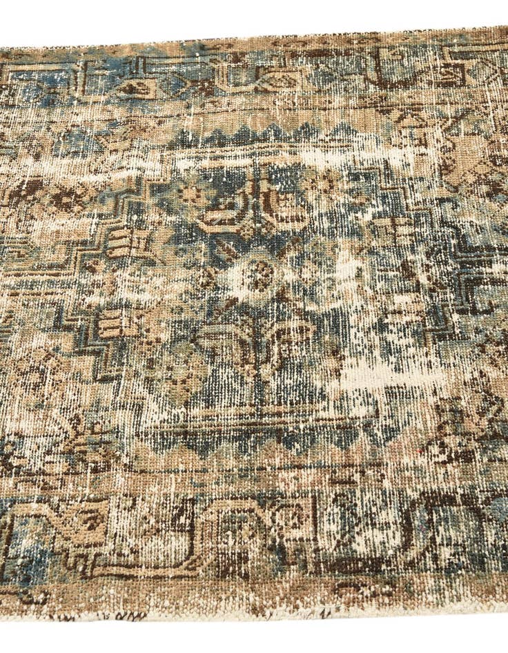 Detail image of 3' 5 x 7' 5  Hand Knotted Ultra Vintage Persian Wool Runner Rug