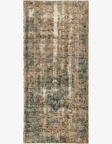 3' 5 x 7' 5 Hand Knotted Ultra Vintage Persian Wool Runner Rug