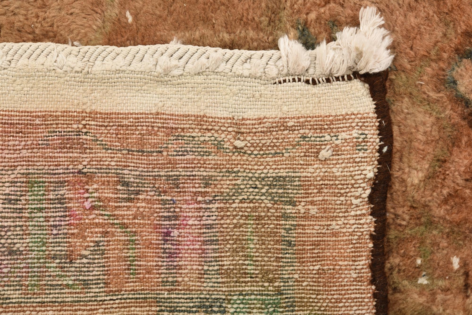 3' 10 x 7' 4 Hand Knotted Ultra Vintage Persian Wool Runner Rug
