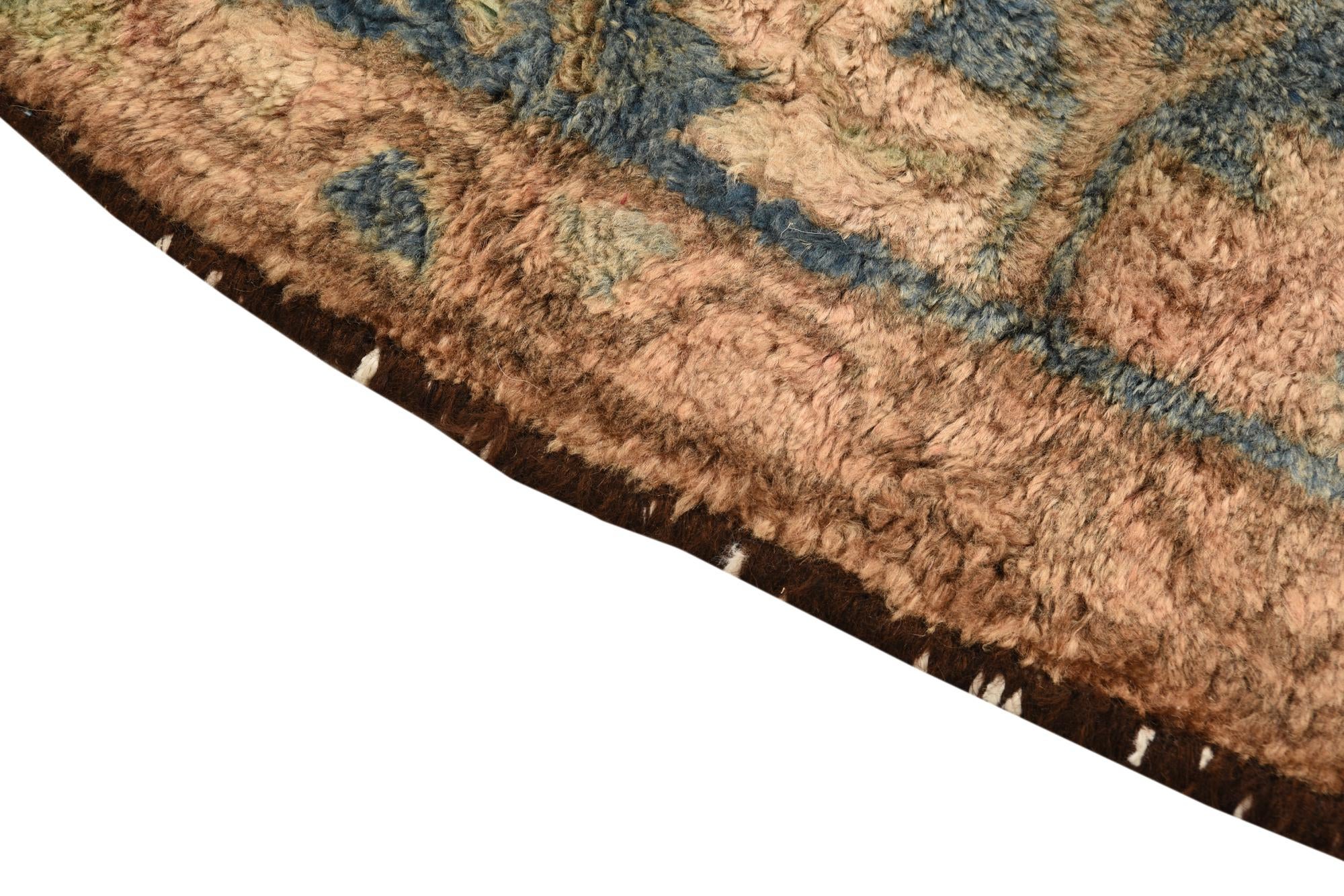 3' 10 x 7' 4 Hand Knotted Ultra Vintage Persian Wool Runner Rug