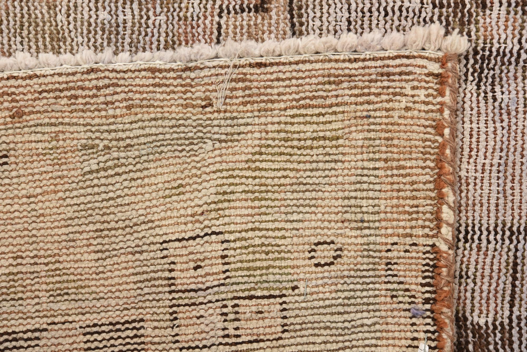 4' 4 x 6' 9 Hand Knotted Ultra Vintage Persian Wool Runner Rug