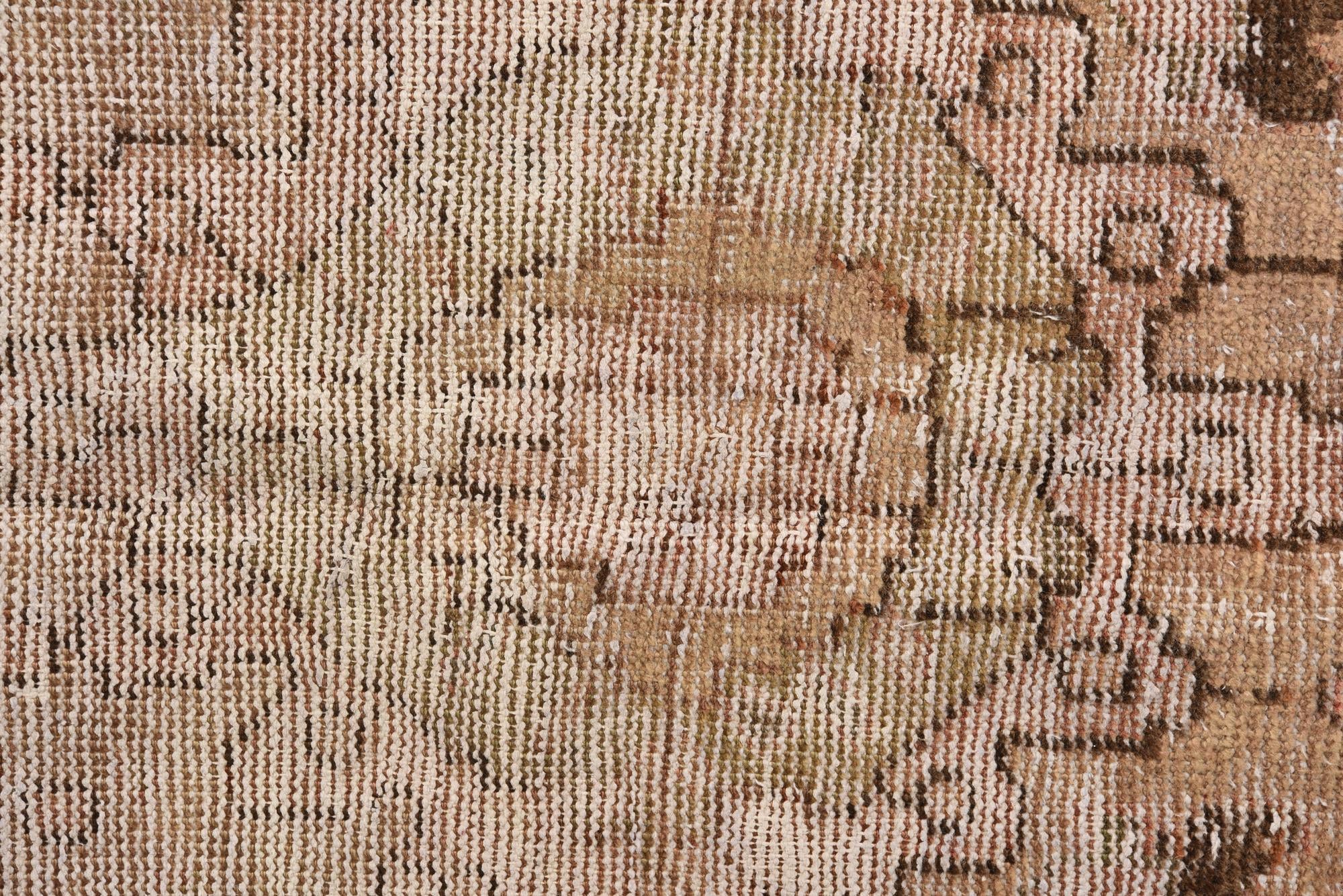 4' 4 x 6' 9 Hand Knotted Ultra Vintage Persian Wool Runner Rug