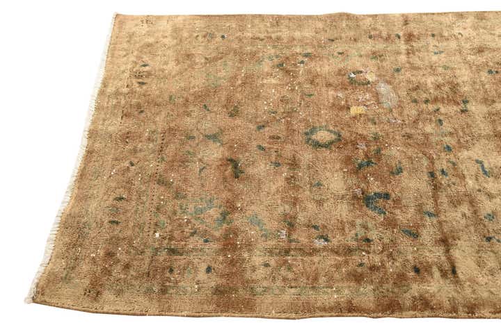 3' 8 x 10' Hand Knotted Ultra Vintage Persian Wool Runner Rug