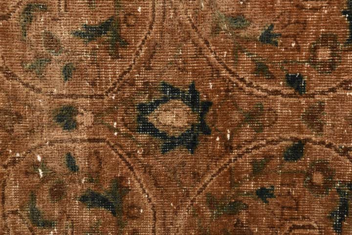 3' 8 x 10' Hand Knotted Ultra Vintage Persian Wool Runner Rug