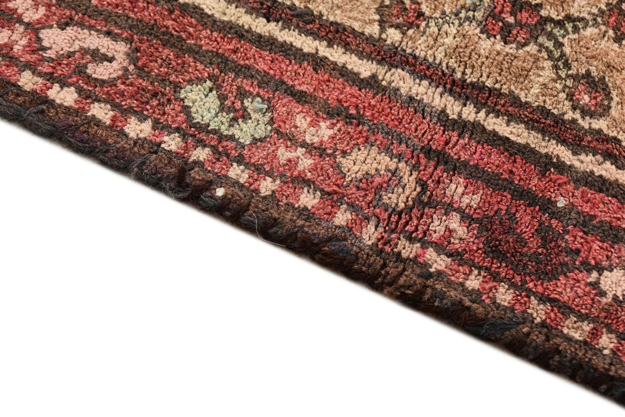 2' 1 x 4' 8 Hand Knotted Ultra Vintage Persian Wool Runner Rug