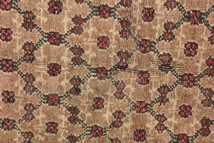 2' 1 x 4' 8 Hand Knotted Ultra Vintage Persian Wool Runner Rug