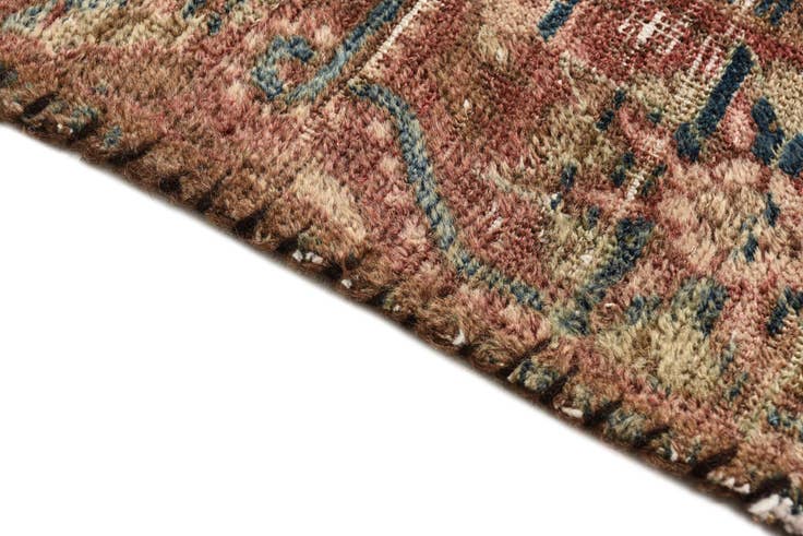 Detail image of 4' 6 x 9' 4 Hand Knotted Ultra Vintage Persian Wool Runner Rug