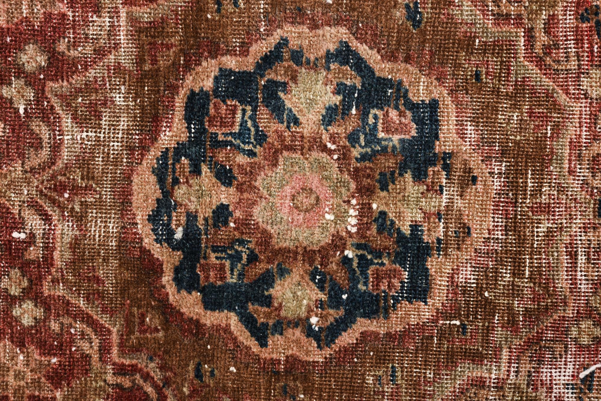 4' 6 x 9' 4 Hand Knotted Ultra Vintage Persian Wool Runner Rug