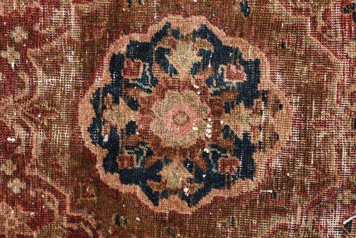 4' 6 x 9' 4 Hand Knotted Ultra Vintage Persian Wool Runner Rug
