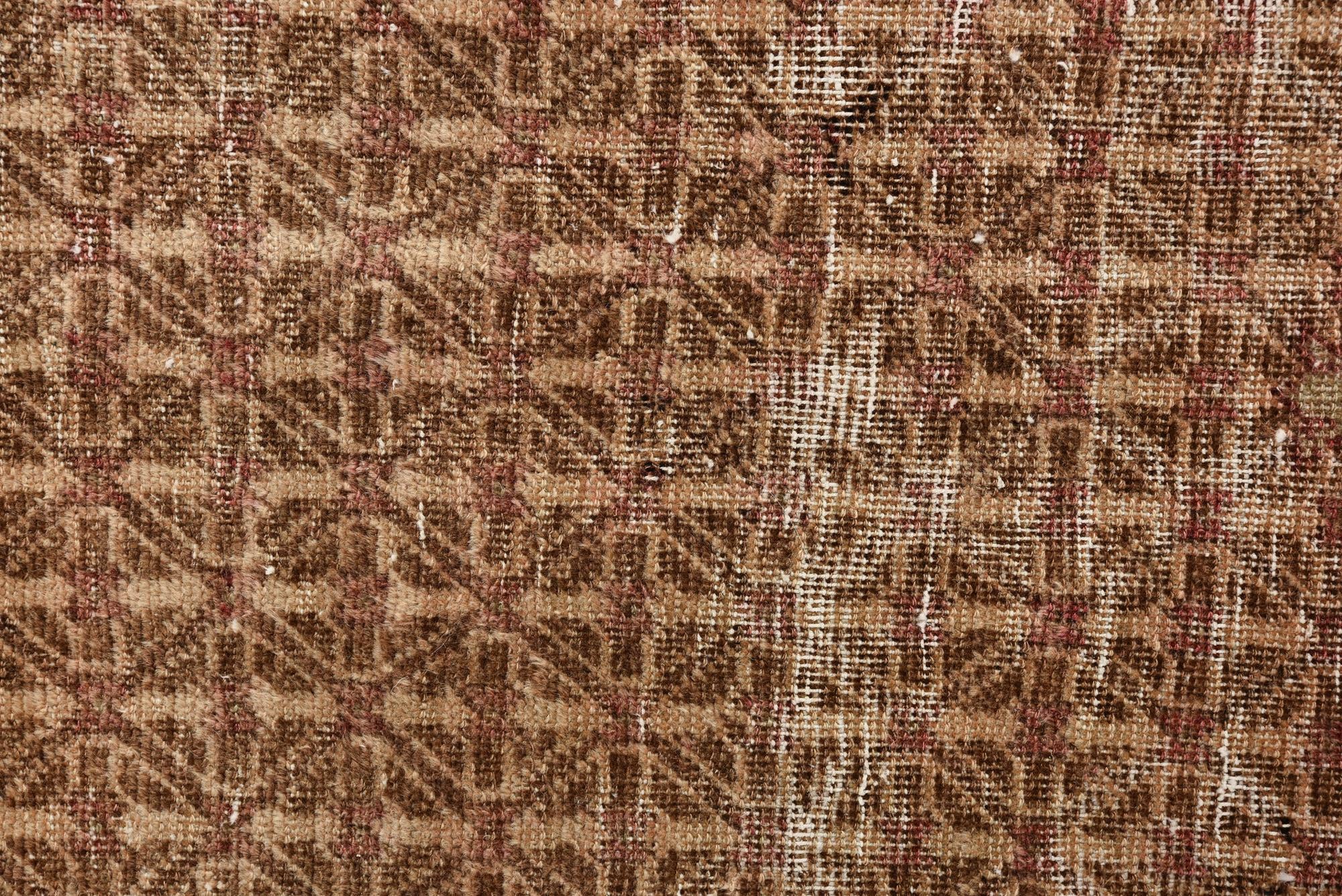 4' 6 x 9' 4 Hand Knotted Ultra Vintage Persian Wool Runner Rug