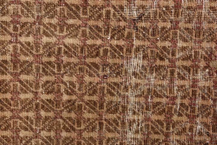 4' 6 x 9' 4 Hand Knotted Ultra Vintage Persian Wool Runner Rug