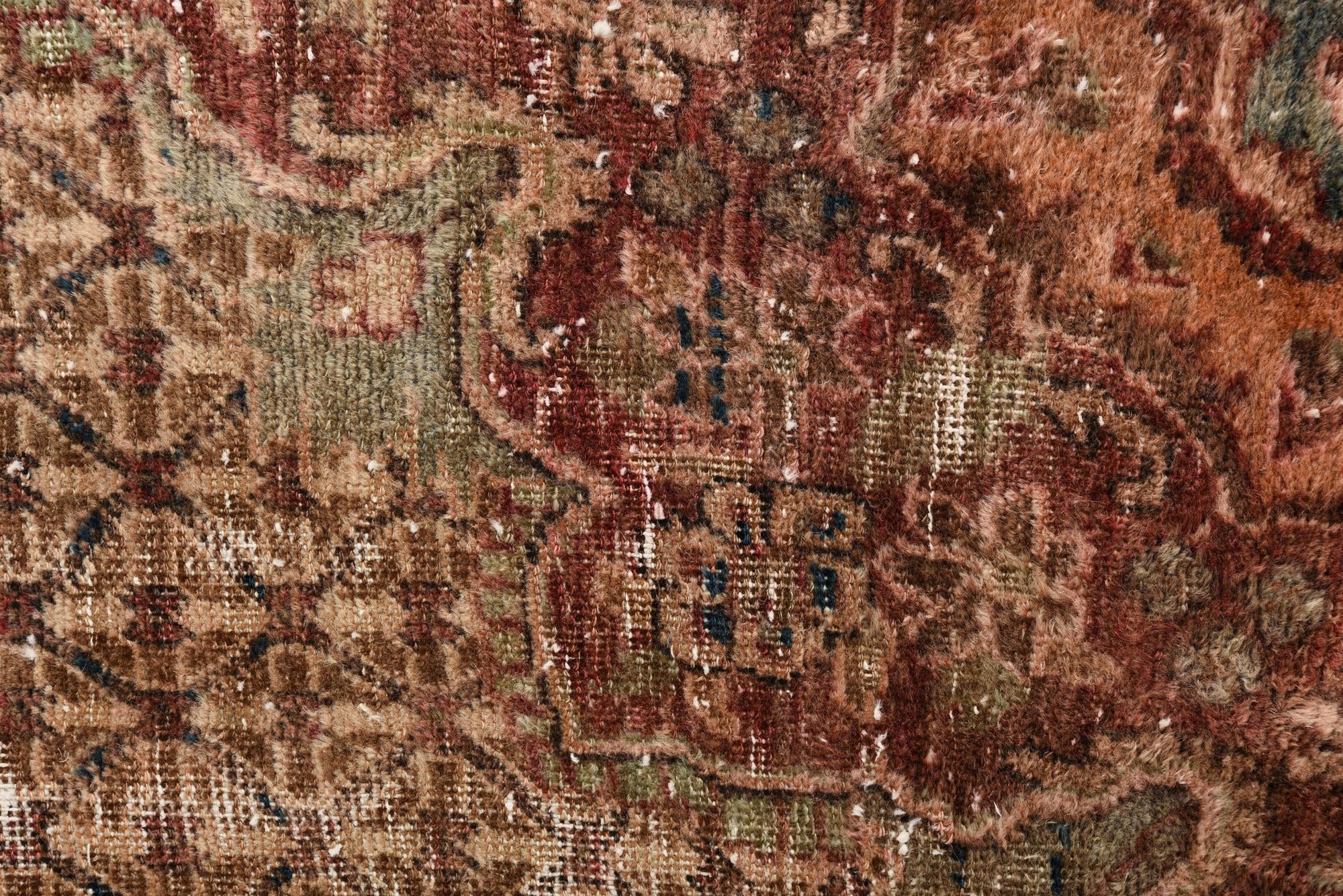 4' 6 x 9' 4 Hand Knotted Ultra Vintage Persian Wool Runner Rug