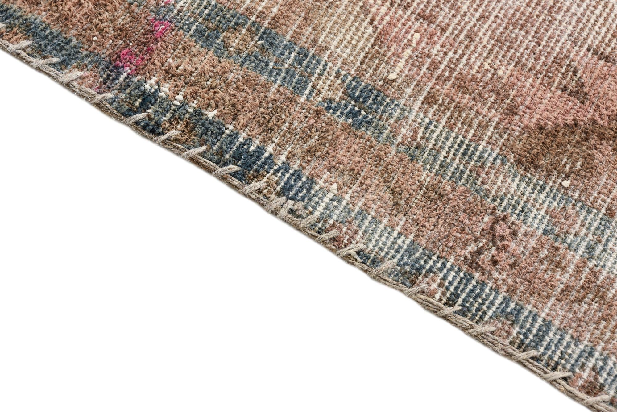 4' x 8' 2 Hand Knotted Ultra Vintage Persian Wool Runner Rug