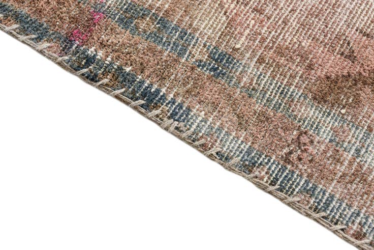 Detail image of 4' x 8' 2 Hand Knotted Ultra Vintage Persian Wool Runner Rug