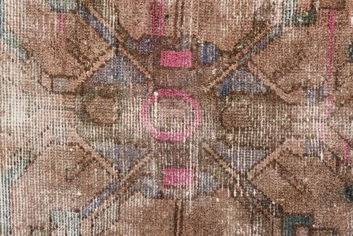 4' x 8' 2 Hand Knotted Ultra Vintage Persian Wool Runner Rug