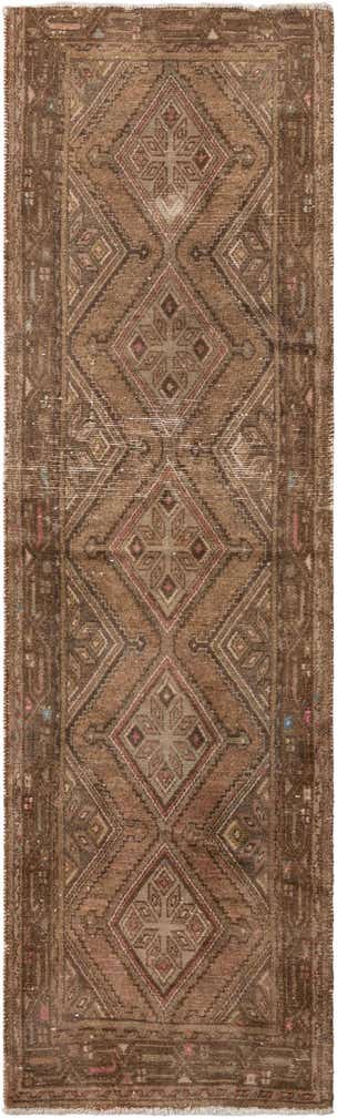 2' 8 x 9' Hand Knotted Ultra Vintage Persian Wool Runner Rug