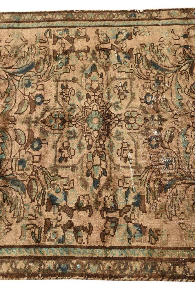 3' 1 x 6' 3 Hand Knotted Ultra Vintage Persian Wool Runner Rug