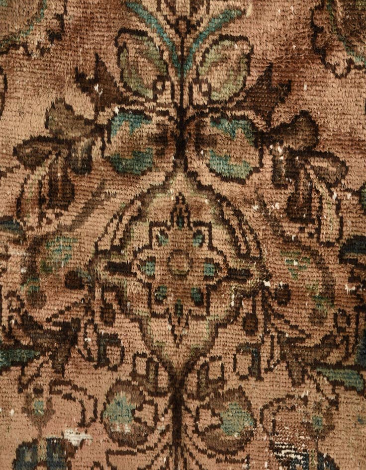 Detail image of 3' 1 x 6' 3  Hand Knotted Ultra Vintage Persian Wool Runner Rug