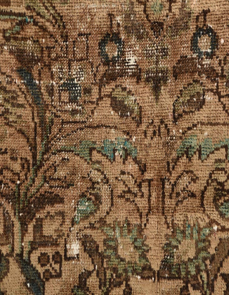 Detail image of 3' 1 x 6' 3  Hand Knotted Ultra Vintage Persian Wool Runner Rug