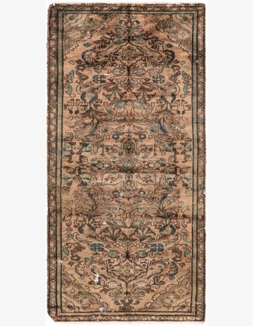 3' 1 x 6' 3 Hand Knotted Ultra Vintage Persian Wool Runner Rug