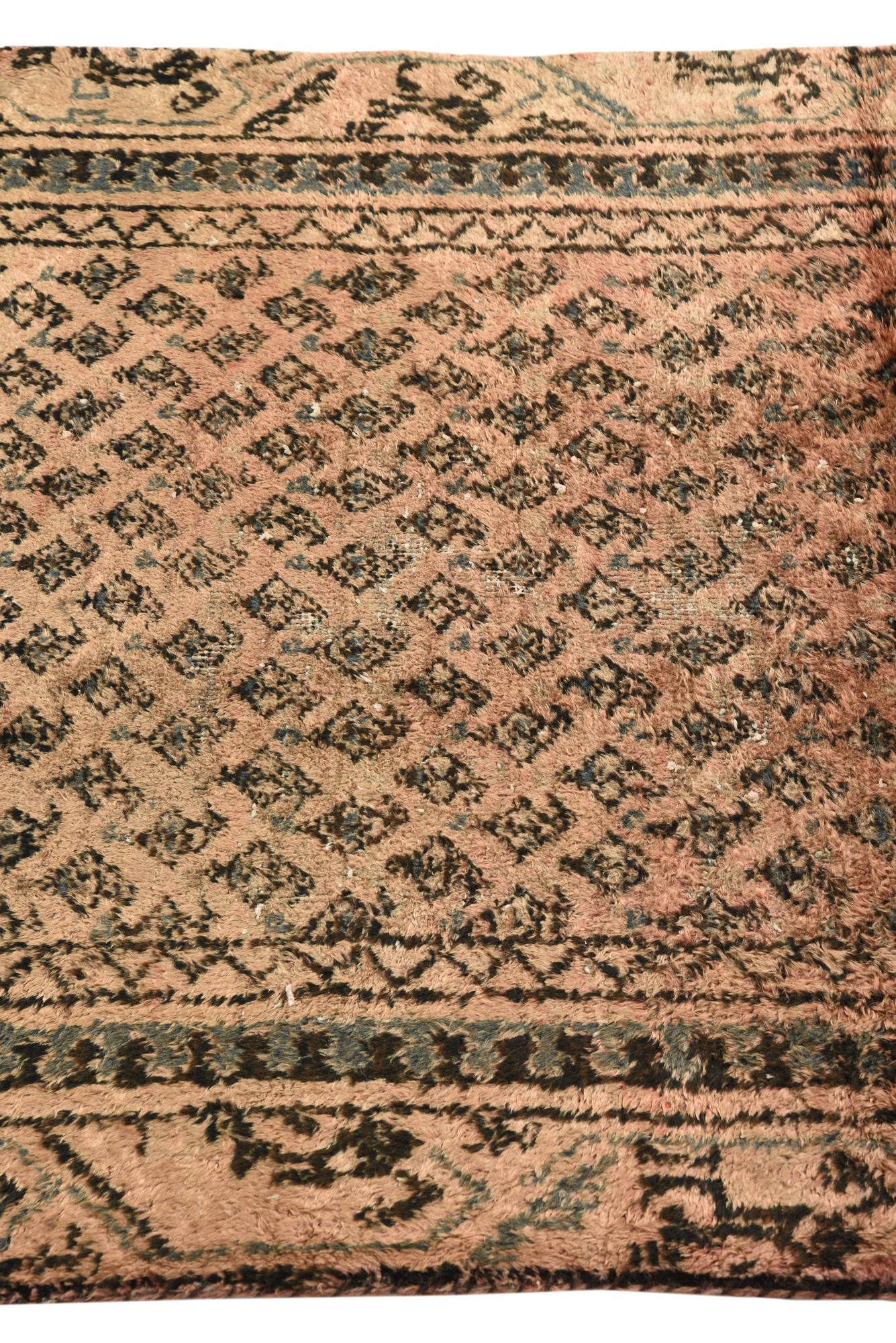 3' 3 x 9' 2 Hand Knotted Ultra Vintage Persian Wool Runner Rug