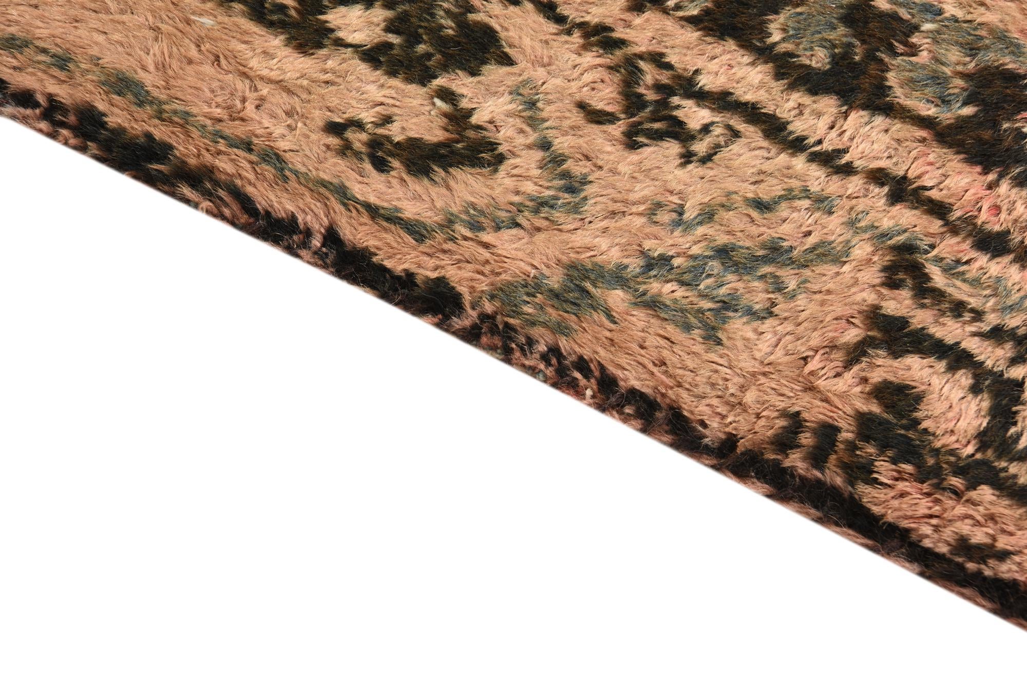 3' 3 x 9' 2 Hand Knotted Ultra Vintage Persian Wool Runner Rug
