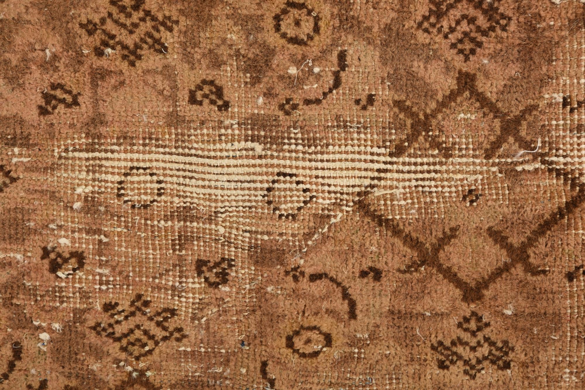 3' 9 x 9' 8 Hand Knotted Ultra Vintage Persian Wool Runner Rug