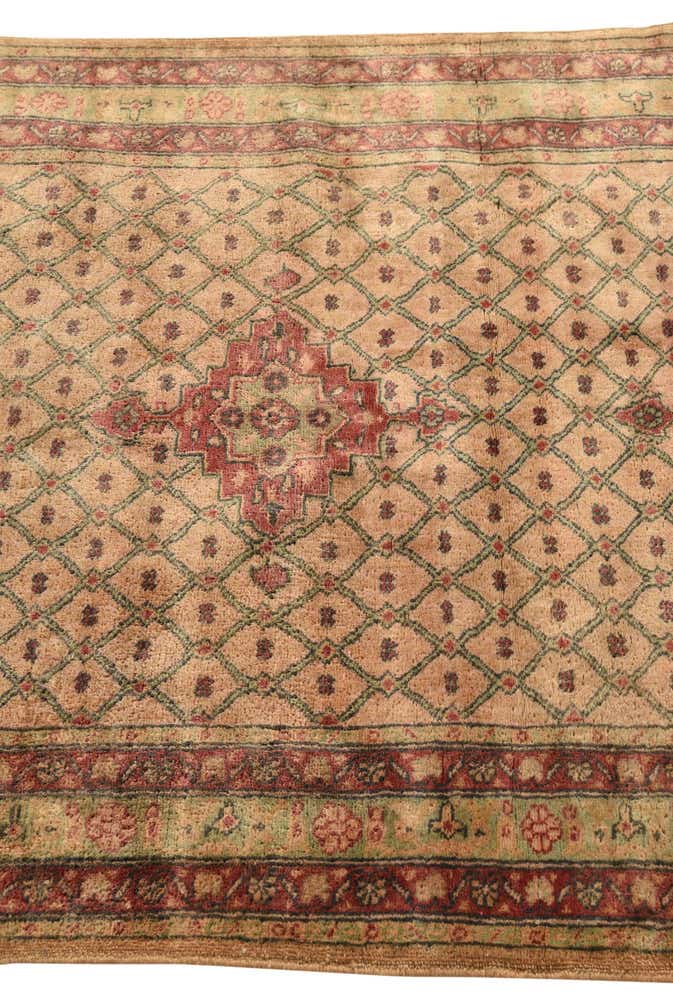 3' 5 x 6' 10 Hand Knotted Ultra Vintage Persian Wool Runner Rug