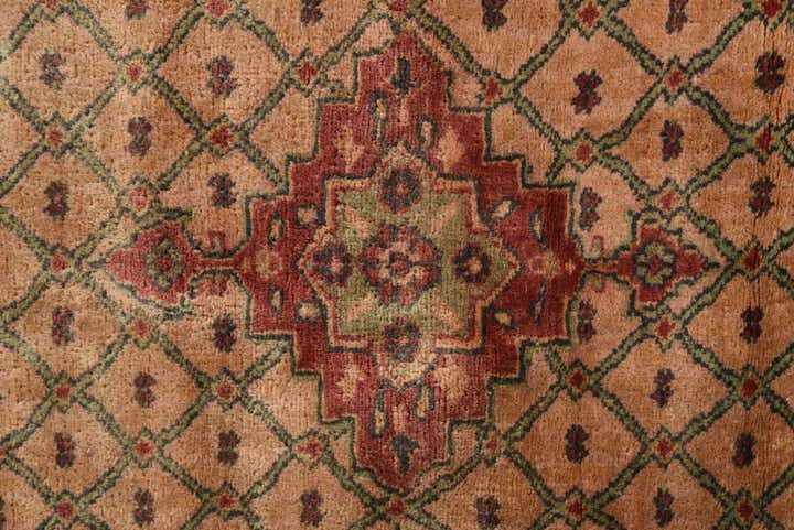 3' 5 x 6' 10 Hand Knotted Ultra Vintage Persian Wool Runner Rug