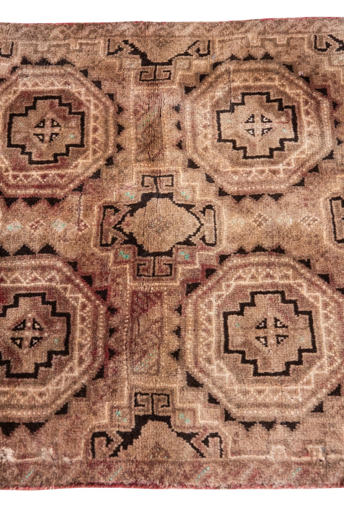 2' 6 x 5' 4 Hand Knotted Ultra Vintage Persian Wool Runner Rug