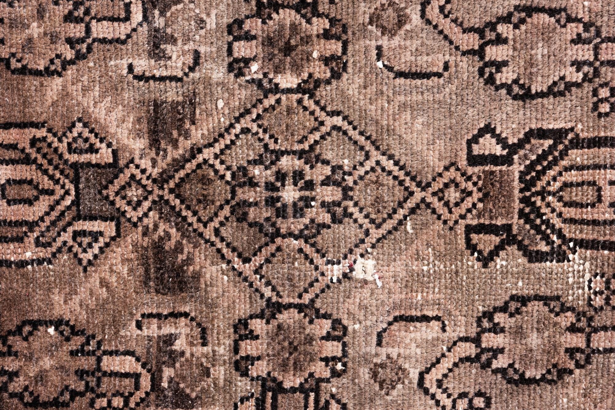 3' 5 x 9' 5 Hand Knotted Ultra Vintage Persian Wool Runner Rug