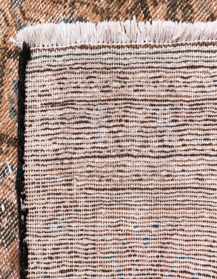 Detail image of 4' x 9' 8  Hand Knotted Ultra Vintage Persian Wool Runner Rug