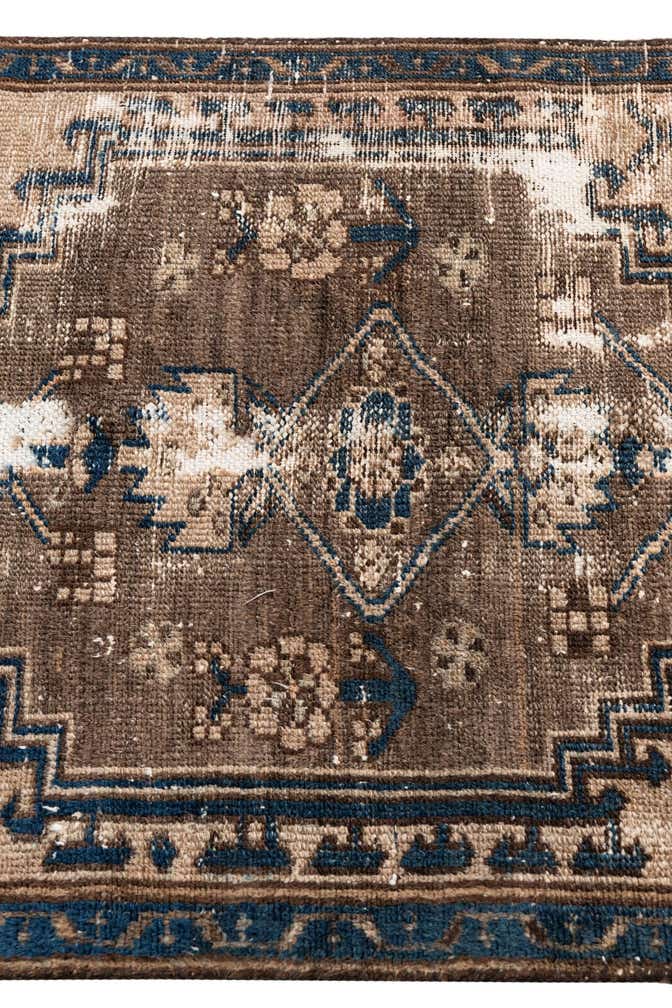 2' 6 x 5' 5 Hand Knotted Ultra Vintage Persian Wool Runner Rug