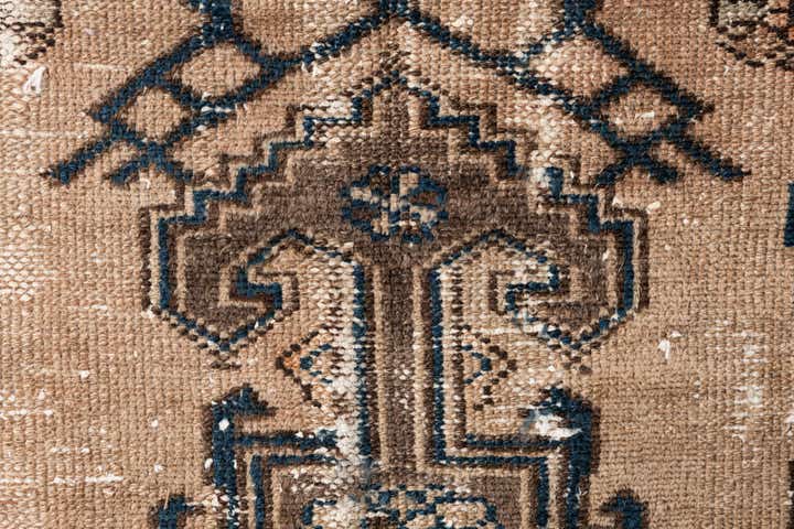 2' 6 x 5' 5 Hand Knotted Ultra Vintage Persian Wool Runner Rug