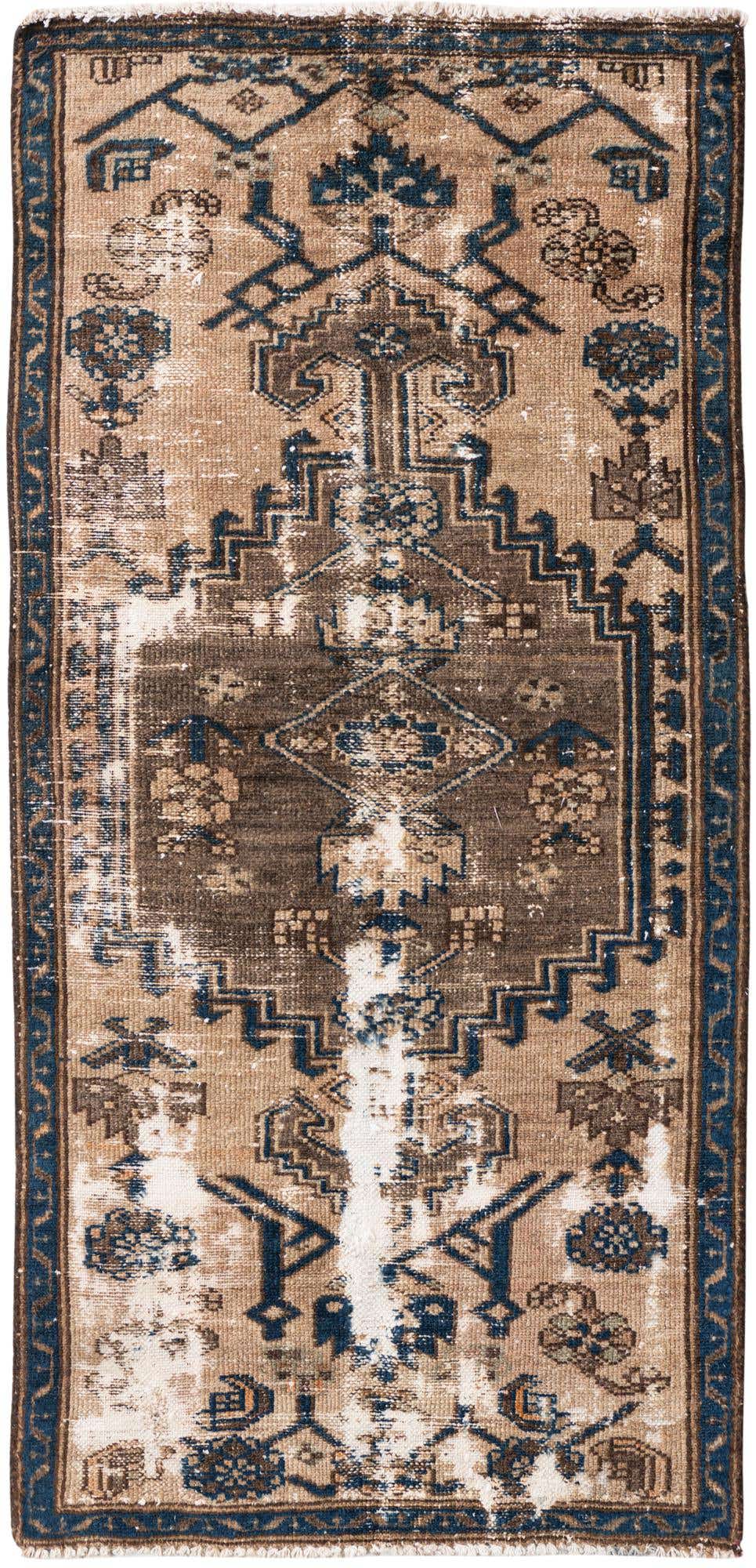 2' 6 x 5' 5 Hand Knotted Ultra Vintage Persian Wool Runner Rug