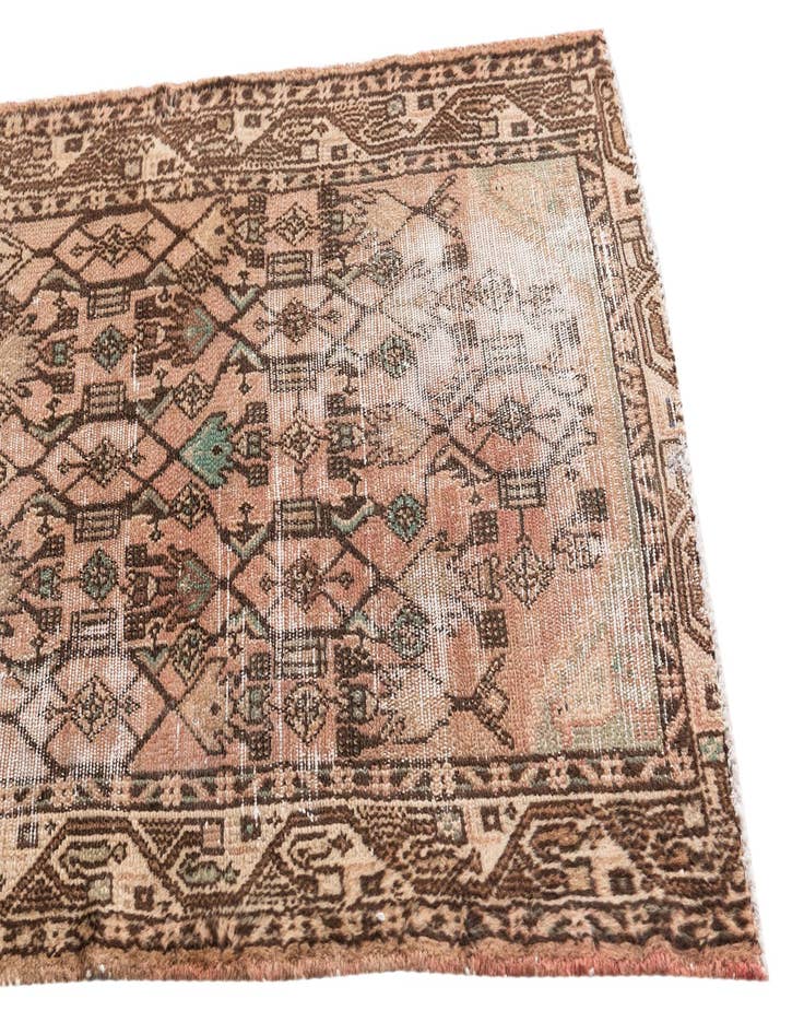 Detail image of 2' 5 x 8' 7  Hand Knotted Ultra Vintage Persian Wool Runner Rug