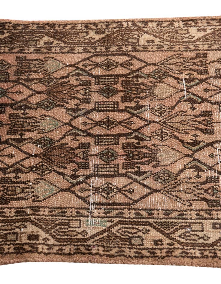 Detail image of 2' 5 x 8' 7  Hand Knotted Ultra Vintage Persian Wool Runner Rug