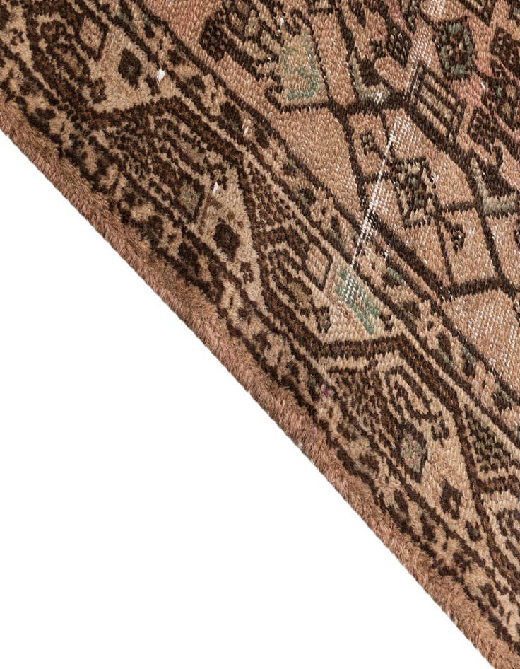 Detail image of 2' 5 x 8' 7  Hand Knotted Ultra Vintage Persian Wool Runner Rug