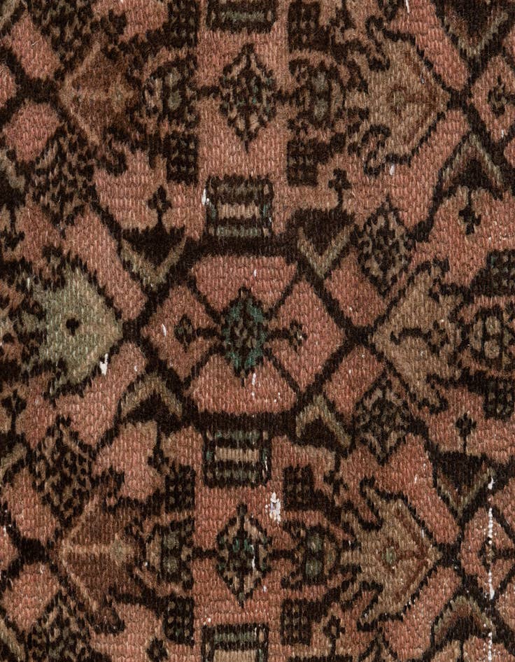 Detail image of 2' 5 x 8' 7  Hand Knotted Ultra Vintage Persian Wool Runner Rug