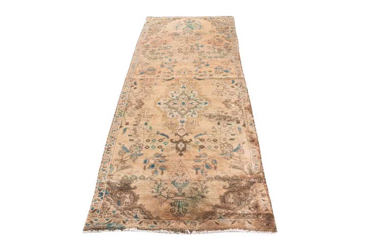 3' x 7' 7 Hand Knotted Ultra Vintage Persian Wool Runner Rug