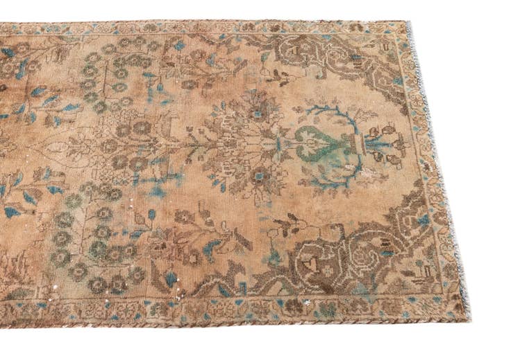 Detail image of 3' x 7' 7 Hand Knotted Ultra Vintage Persian Wool Runner Rug