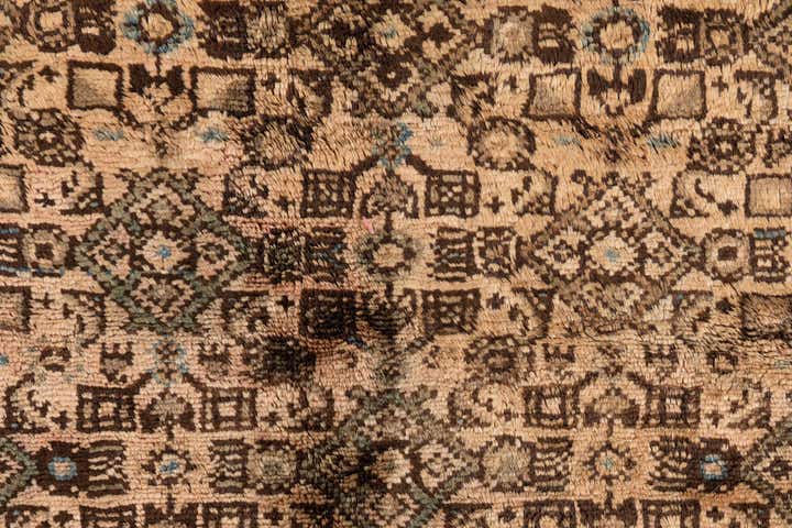 4' 5 x 10' Hand Knotted Ultra Vintage Persian Wool Runner Rug